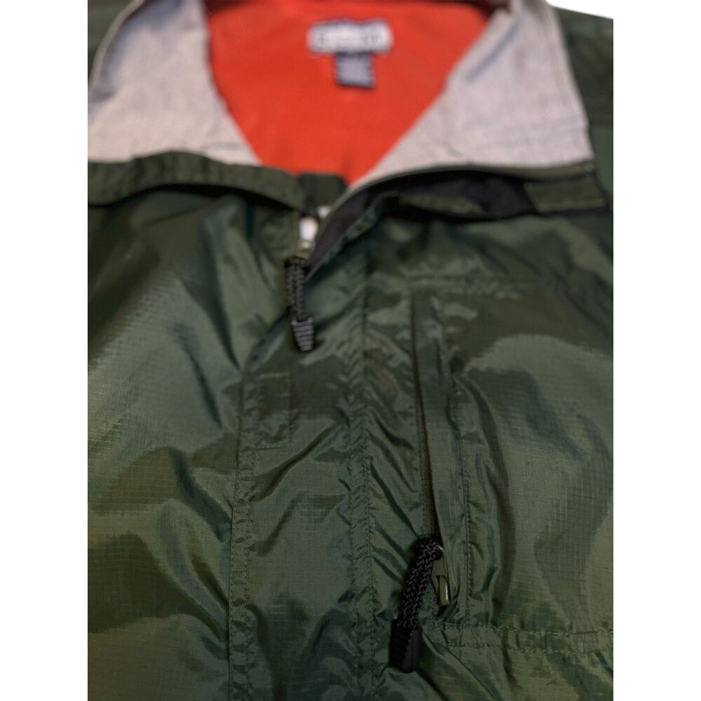 B.U.M. Equipment Green Vest Size Men’s L Windbreaker Pocketed Hiking Zip Up 90’s - Picture 6 of 10